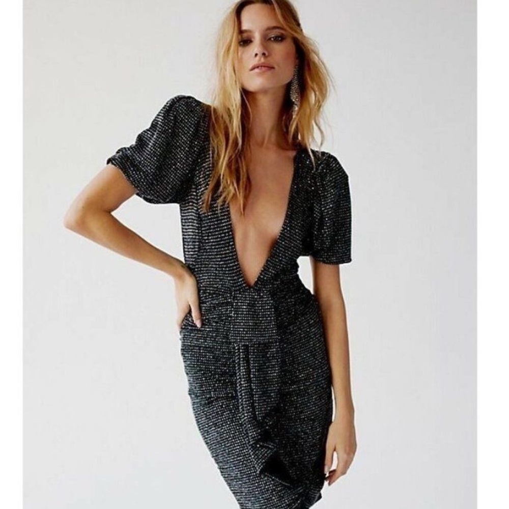 For Love and Lemons Margaux Glitter Mini XS